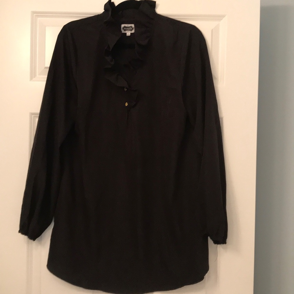 Mud pie ruffle neck tunic